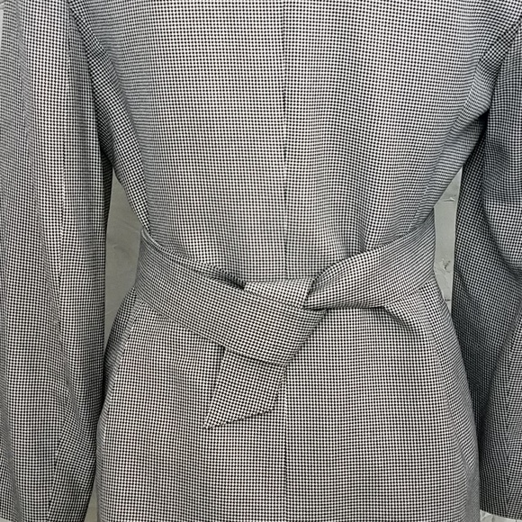 LE SUIT GREY (Black & White) Safari Jacket Blazer - Picture 8 of 9